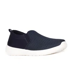 Bata Men Navy Blue Woven Design Slip-On Sneakers-53