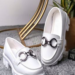 Brauch Women Buckled Heeled Horsebit Loafers-54
