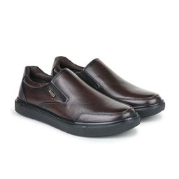 Zoom Shoes Men Round Toe Lightweight Leather Loafers-picture-37
