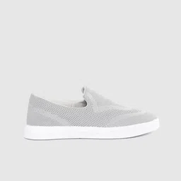 HRX by Hrithik Roshan Women Grey Woven Design Fly Slip-On Sneakers-27