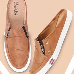 FAUSTO Men Round Toe Lightweight Mule Sneakers-picture-8