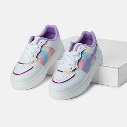 Pantaloons Junior Girls Printed Round Toe Slip-On Sneakers-picture-7