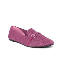Forever Glam by Pantaloons Women Purple Textured Loafers-picture-43
