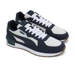 Puma Palermo Graviton Unisex Colorblocked  Lace-Ups Round Toe Sneakers-88