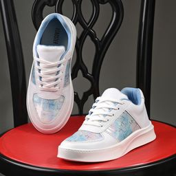 The Roadster Lifestyle Co. Women White & Blue Colourblocked Lightweight Sneakers-image-39