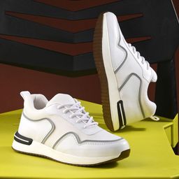 The Roadster Lifestyle Co. Women White Mesh Textured Lightweight Sneakers-11