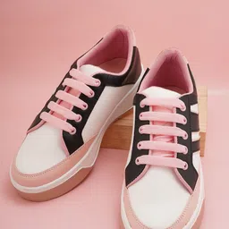 Walkfree Women Colourblocked Lace-Up Lightweight Sneakers-22