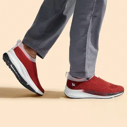 NEEMANS Unisex Textured Lightweight Comfort Insole Contrast Sole Slip-On Sneakers-42