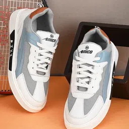AMICO Men Colourblocked Lightweight Comfort Insole Mesh Contrast Sole Sneakers-picture-49