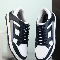 HRX by Hrithik Roshan Men Navy Blue Gamescape Colourblocked Round Toe Lightweight Sneakers-picture-55