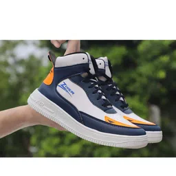 Zixer Men Blue Colourblocked Sneakers-picture-47