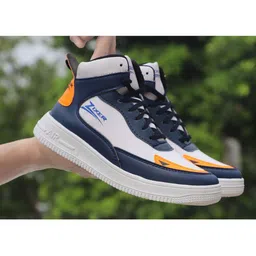 Zixer Men Blue Colourblocked Sneakers-picture-43
