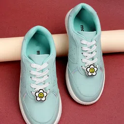 max Girls Printed Round Toe Comfort Insole Sneakers-11