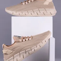 RapidBox Men Beige Textured Sneakers-picture-35