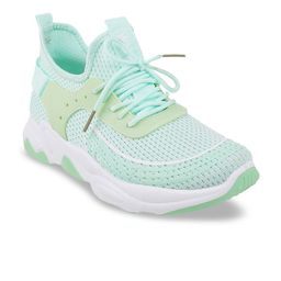 WALKWAY by Metro Women Sea Green Woven Design Sneakers-17