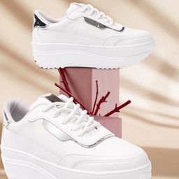 VENDOZ Women Lace Up Sneakers-26
