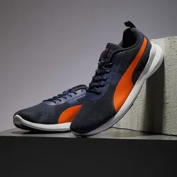 Puma Men Navy Blue Orange Pacer Styx Sneakers-image-62