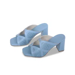 Devano Textured Open Toe Block Heels image 2