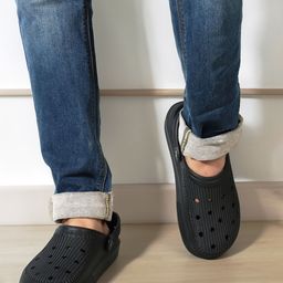 Carlton London Men Textured Waterproof Lining Clogs-39