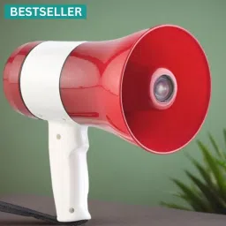 Handheld (Megaphone with Recorder) (Bhopu Talk Record Play) & Siren MusicKM466 Handheld (Megaphone) (Bhopu) Horn with USB & SD Card Port for AnnouncingKM466 Outdoor, Indoor PA System-28