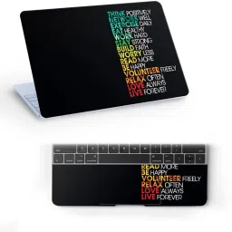 Galaxsia Think Positively Quote Vinyl Skin Sticker Cover Case Compatible for any vinyl Laptop Skin Compatible for 15.6 inch-image-37