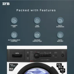 ifb 6 kg Fully Automatic Front Load with In-built Heater Black, White image 5