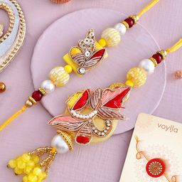 Voylla Beaded Sequined Bhaiya Bhabhi Rakhi-53