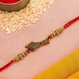 aadita Gold-Toned Stones String Handmade Rakhi-image-48
