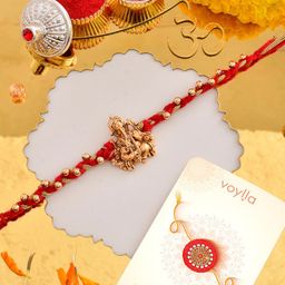 Voylla Men Ganesha Beaded Rakhi-image-35