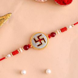 Aapno Rajasthan Beaded Thread Rakhi-image-88