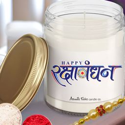 Aromatic Fables Set Of 2 Rakhi With Violet Scented Candle & Roli Chawal-image-78