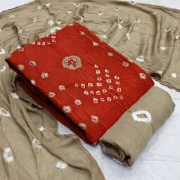 Unstitched Georgette Kurta & Churidar Material Printed-image-12