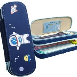 Double Layer Space Design Large Capacity Pencil Case for Kids Geometry Box-68