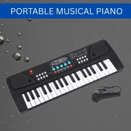(Piano Keyboard) with Mic/37 Keys 8Rhythms, 8Tones, Portable Electronic ToyG458 (Piano Keyboard) with Mic/37 Keys 8Rhythms, 8Tones, Portable Electronic ToyG458 Analog Portable Keyboard-picture-3