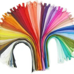 Invisible Zippers 50pcs : Slid Part 40cm| No3,40cm Length | Sewing Materials | Garment Accessories | High Intensity Dress, Pillow, Cushion zipper Multicolor Plastic Invisible Zipper-25
