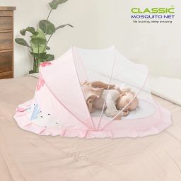 Polyester Kids Washable For Baby|Dolphin Print| |(0 to 24 Months) Bottomless | baby Mosquito Net-10