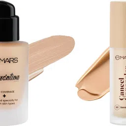 High Coverage Liquid Foundation and Cancel Concealer for Face Makeup Foundation-1