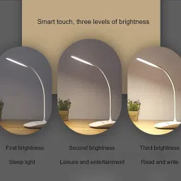 krikav Rechargeable Led Desk Lamp Touch Control OnOff / Student Study Study Lamp image 4