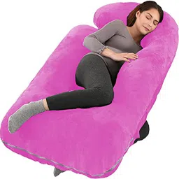 Microfibre Solid Pregnancy Pillow Pack of 1-image-86