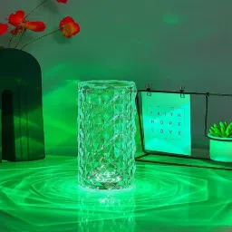 skylofts Multicolor Crystal Color Changing Table Lamp With Acrylic Base-picture-2