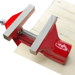 scorpion Table Vice Clamp Type Fixed Base Baby Vice- Cast Iron(60 mm, Red) Multi Vise Tool image 5