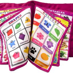 Learning Pillow Microfibre Alphanumeric, Fruits, Nature, Animals, Birds Cushion Pack of 1-image-83
