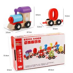 Wooden Toy Train Funny Wooden Baby Kids Toy Train-21