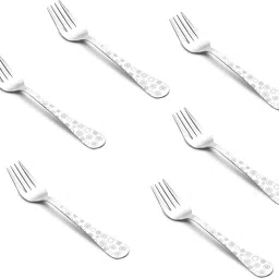 6 pcs Desert Fork Set with | VOLGA Handle design | Stainless Steel Dessert Fork Set | Stainless Steel Dessert Fork Set Stainless Steel Dessert Fork Set-image-96