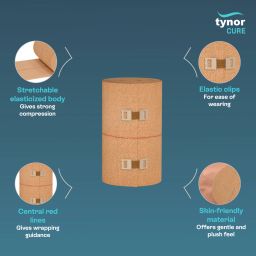 tynor Tynocrepe, Beige, 15cm x 4m, 1 Unit Crepe Bandage image 3
