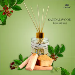 Ombre DIFFUSER-120ML SANDALWOOD Ideal for Office Cabins, Small Room, Washrooms, Cubicles, Stores, Reception Areas Etc... Diffuser-19