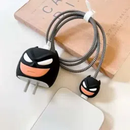 RidivishN Charger for iPhone 18-20W,3D Cartoon Design Batman Spiral Cable Protector-image-62