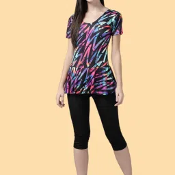 Aarika Womens PINK Colour Nylon Swim Suit Printed Women Trunk Multicolor Swimsuit-picture-19