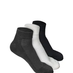 HEELIUM Men Odour-Free Breathable Padded Base Anti-bacterial Bamboo Quarter Length Socks-image-44