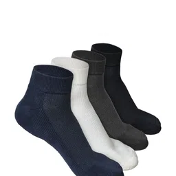 HEELIUM Men Odour-Free Breathable Padded Base Anti-bacterial Bamboo Quarter Length Socks-18